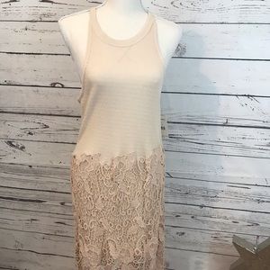 Free People Blush Halter Tank Dress